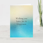 ターコイズシックホワイトアクアブルー カード (正面)