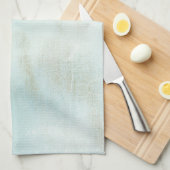 ターコイズシャビーピーコック キッチンタオル (四つ折り)
