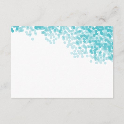 ターコイズシャワー |カー空白のドの挿入 エンクロージャーカード (裏面)