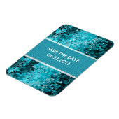 ターコイズシークンズルックディスコ鏡 きらきら光る マグネット (左側)