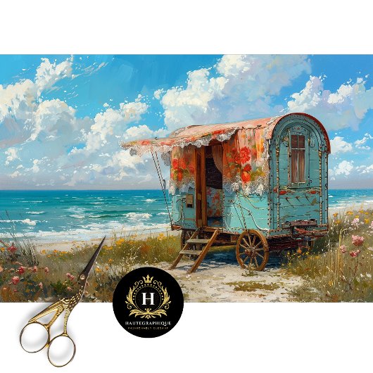 ターコイズシーサイドジプシーキャラバンデクページ 薄葉紙