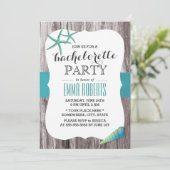 ターコイズシーシェルビーチテーマバチェロレッテ 招待状 (スタンド正面)
