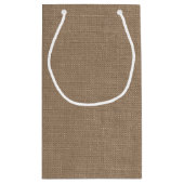 ターコイズシーホースバーラップビーチ結婚式コレクション スモールペーパーバッグ (裏面)