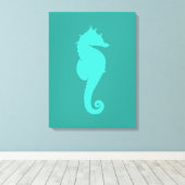 ターコイズシーホース キャンバスプリント (インサイチュ (ウッドフロア))