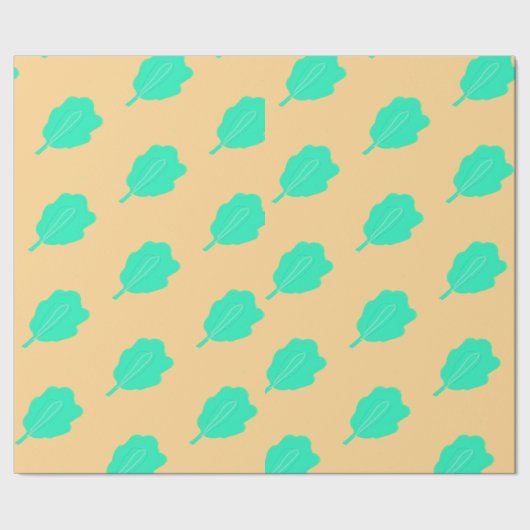 ターコイズシー離れズシリーズデザイン包装紙 ラッピングペーパー (シーム)