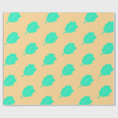 ターコイズシー離れズシリーズデザイン包装紙 ラッピングペーパー (フラット)