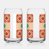 ターコイズジアトライバルブラウンタン ガラス缶 (左)