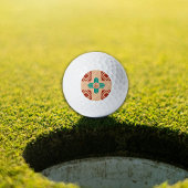 ターコイズジアトライバルブラウンタン ゴルフボール