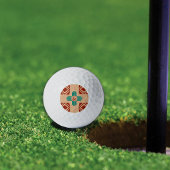 ターコイズジアトライバルブラウンタン ゴルフボール