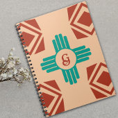 ターコイズジアトライバルブラウンタン ノートブック