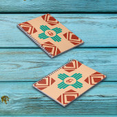 ターコイズジアトライバルブラウンタン ノートブック