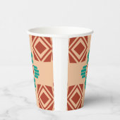 ターコイズジアトライバルブラウンタン 紙コップ (右)