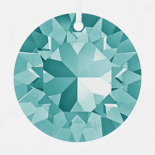ターコイズジェムオーナメント メタルオーナメント (正面)