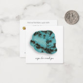 *~*ターコイズジェムストーンAP64フラットノートカード ノートカード (正面/裏面インサイチュ)