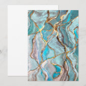 ターコイズジオードキンつぎ 招待状 (正面/裏面)