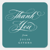 ターコイズスエレガントクリプト卒業 スクエアシール (正面)