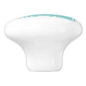 ターコイズスクエアモノグラムノブ セラミックノブ (側面)