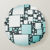 ターコイズスクエアラウンドクッション ラウンドクッション (裏面)