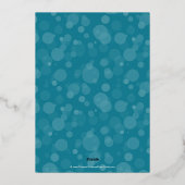 ターコイズスクリプト《写真》ぼけ味メリークリスマスフォト 箔シーズンカード (裏面)