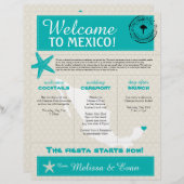 ターコイズスターフィッシュカンクンメキシコウェルカムレター (正面/裏面)