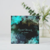 ターコイズスターリーフォレストブライダルシャワー 招待状 (スタンド正面)