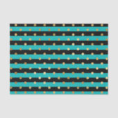 ターコイズストライプと水玉模様誕生日会 薄葉紙 (正面)