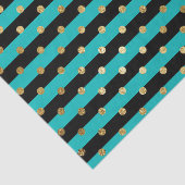 ターコイズストライプと水玉模様誕生日会 薄葉紙 (詳細)