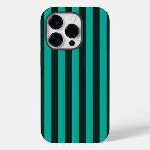 ターコイズストライプの背景の準備が完了しカスタマイズた Case-Mate iPhone 14 PROケース