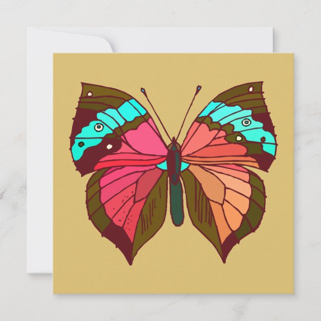 ターコイズストライプの蝶 (正面)