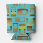 ターコイズストライプの長方形 缶クーラー (裏面)