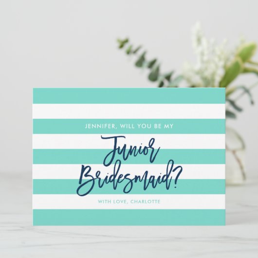 ターコイズストライプは僕の後輩の花嫁になるだろうな 招待状 (スタンド正面)