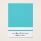 ターコイズストライプイヤリングホルダー表示カード (裏面)