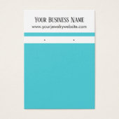 ターコイズストライプイヤリングホルダー表示カード (正面)