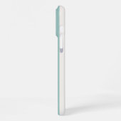 ターコイズストライプモノグラム iPhoneケース (左側面)