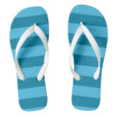 ターコイズストライプ ビーチサンダル (フットベッド)