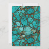 ターコイズストーンズブライダルシャワー 招待状 (裏面)