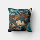 ターコイズストーンルックジオードマーブル クッション (正面)