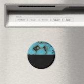 ターコイズストーン金ゴールドとブラック マグネット (インサイチュ (食洗機))