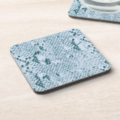 ターコイズスネークスキン コースター (左側)