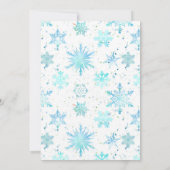 ターコイズスノーフレークニューイヤーオープンハウス招待状 招待状 (裏面)