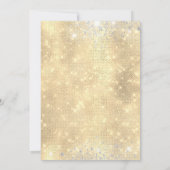 ターコイズスパークルドレス シルバーグリッター ミス キンセアニエラ 招待状 (裏面)