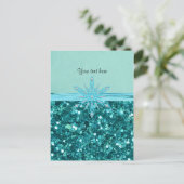 ターコイズスプレンダーテンプレートデザイン ポストカード (スタンド正面)