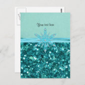 ターコイズスプレンダーテンプレートデザイン ポストカード (正面/裏面)