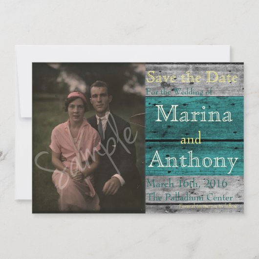 ターコイズスプ素朴ラッシュ日付1を保存 セーブザデート (正面)