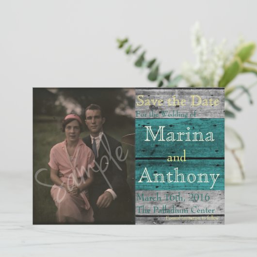 ターコイズスプ素朴ラッシュ日付1を保存 セーブザデート (スタンド正面)