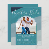 ターコイズスペインのの結婚Nuestra Boda PHOTO (正面/裏面)