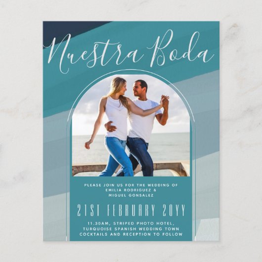 ターコイズスペインのの結婚Nuestra Boda PHOTO チラシ (正面)