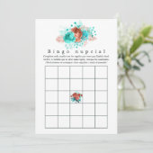 ターコイズスペインのアンドコーラルフローラブライダルビンゴ (スタンド正面)