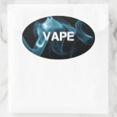 ターコイズスモークヴァプオン 楕円形シール (バッグ)