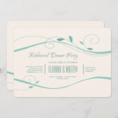 ターコイズスワーズ招待状 招待状 (正面/裏面)